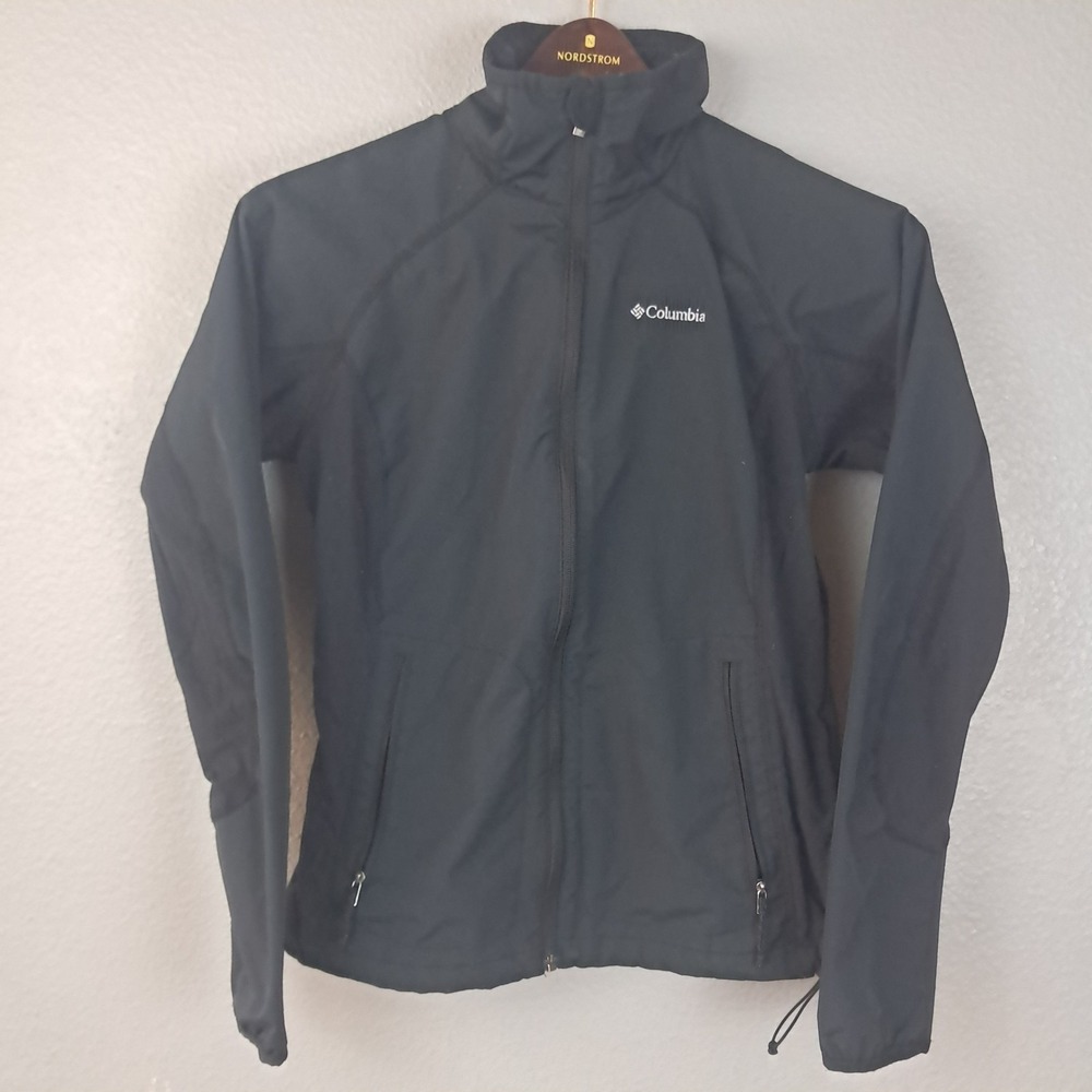 Columbia Sportswear Women's Black Full Zip Windbreaker Jacket Gorpcore Size M